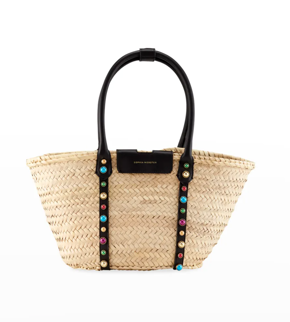 Diana Multicolor Stud Palm Tote Bag