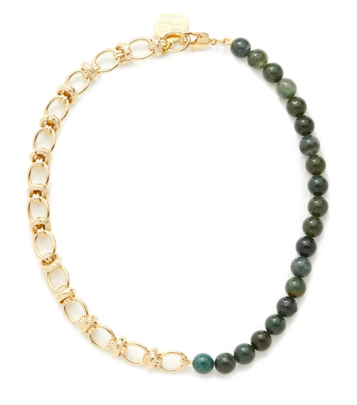 Agate & 18kt Gold-plated Necklace