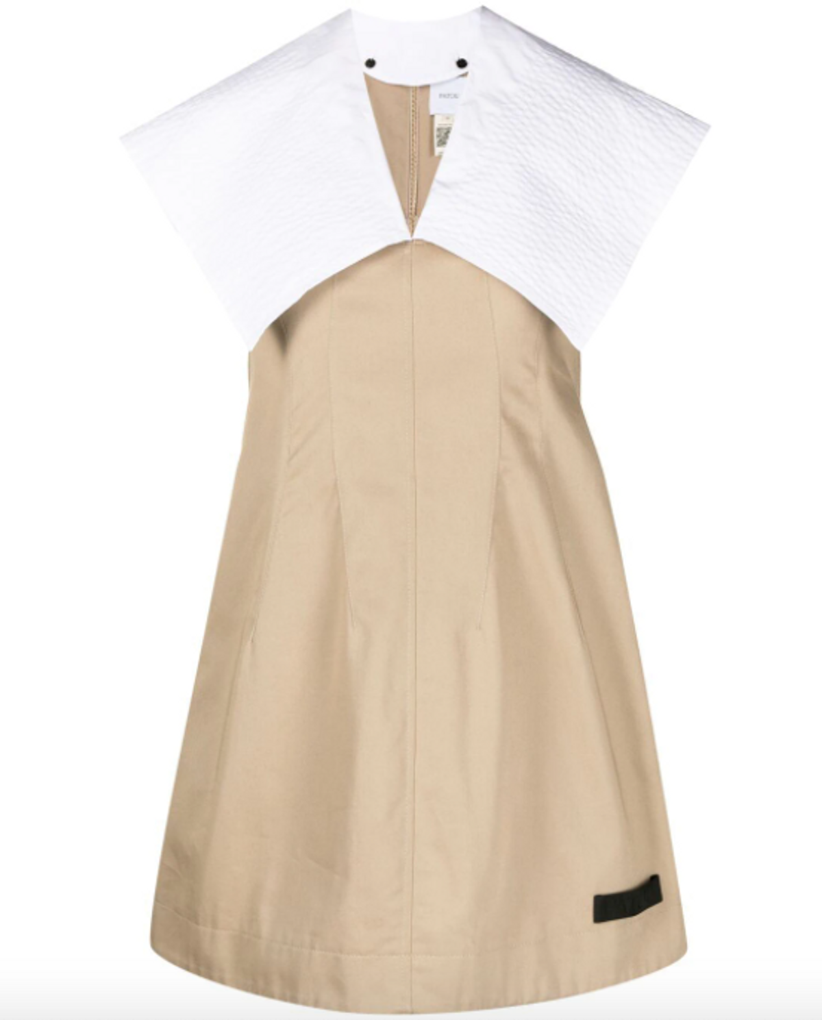 Organic Cotton Gabardine Mini Dress
