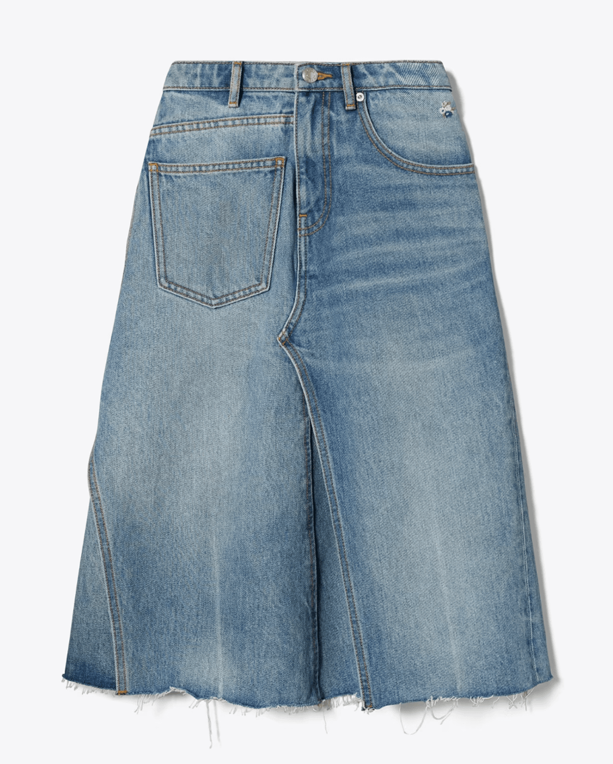Deconstructed Denim Skirt
