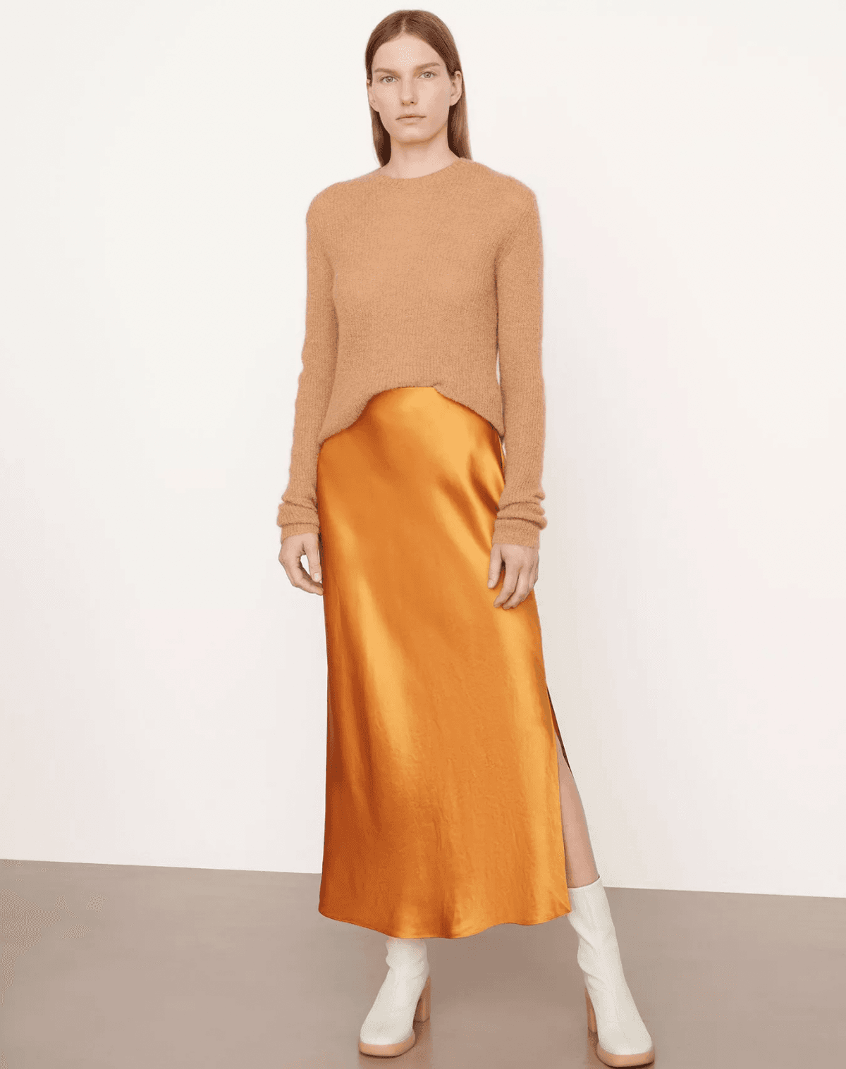 Side Slit Slip Skirt