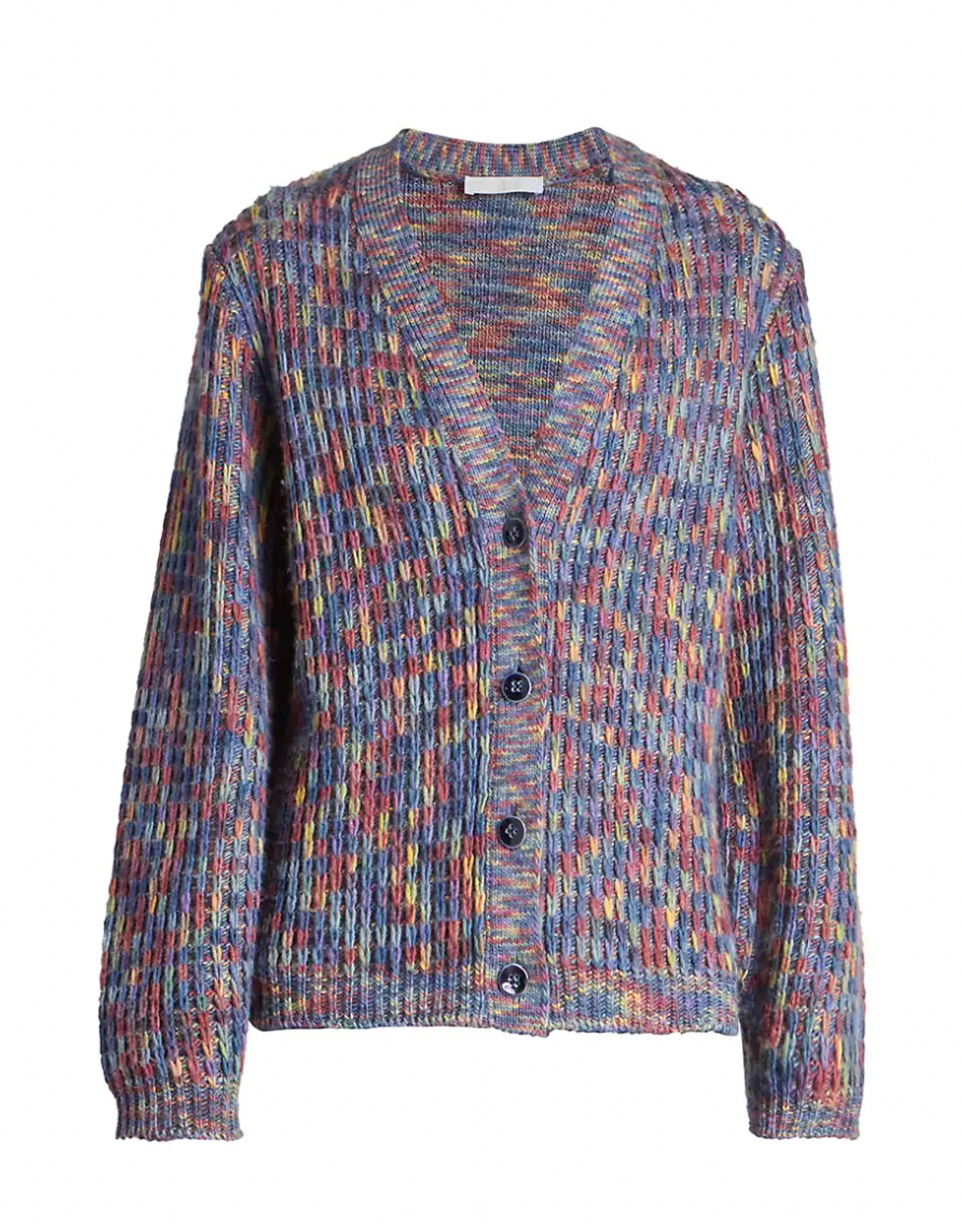 Rib-Knit Wool-Blend Cardigan
