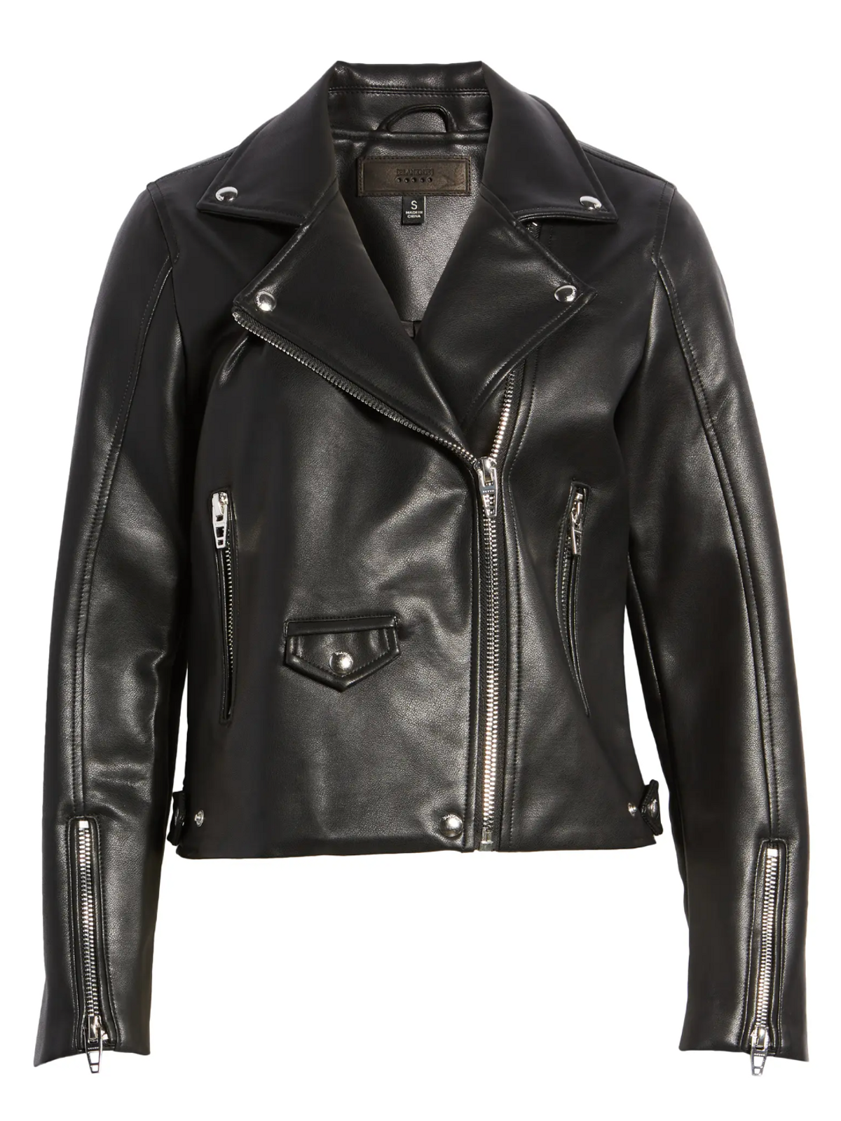 Faux Leather Moto Jacket
