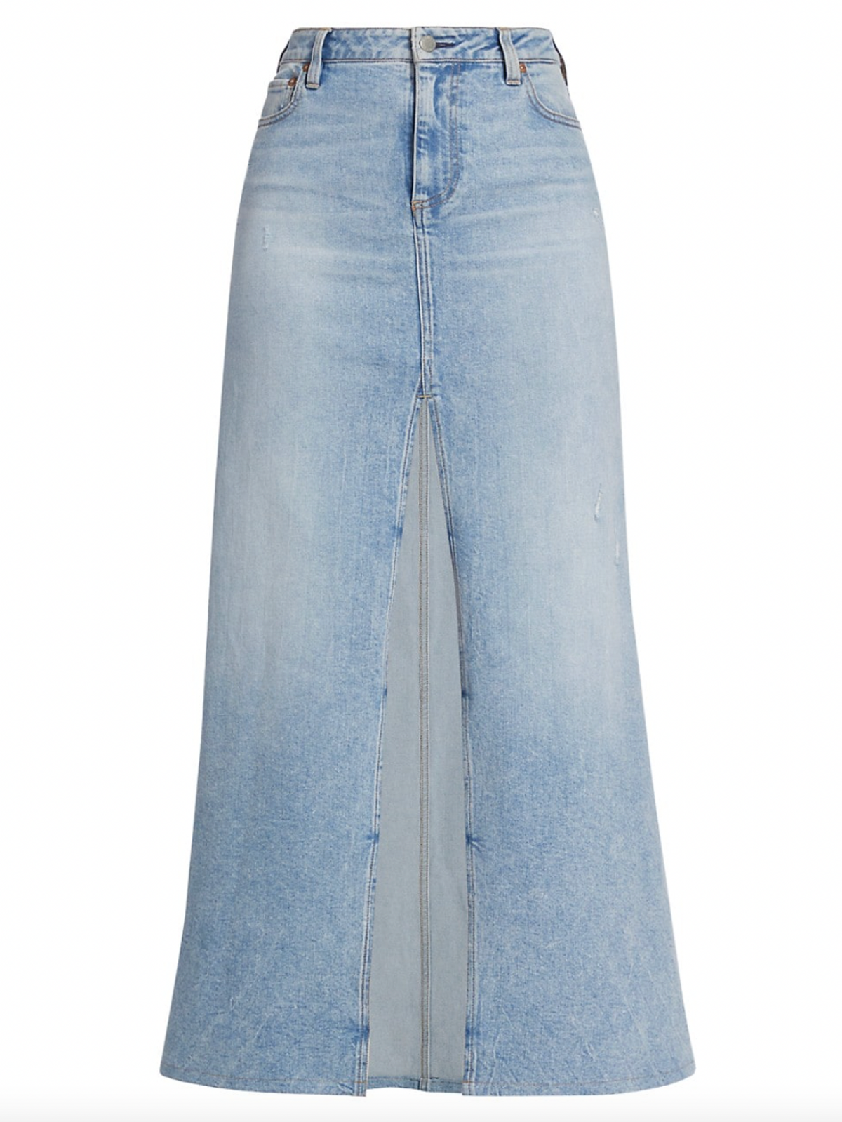 Rye High-Waisted Denim Maxi Skirt