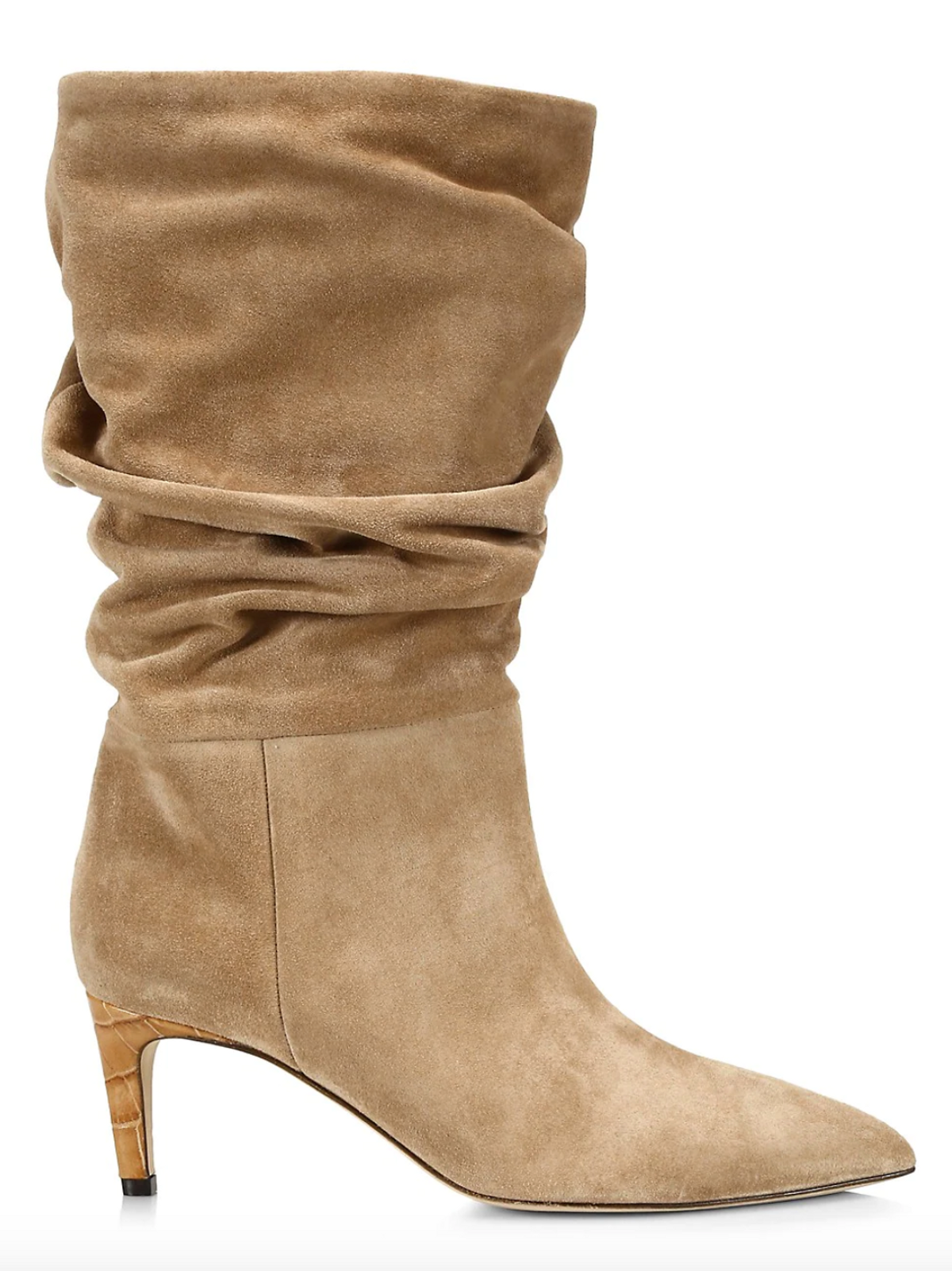 Velour Slouchy Suede Boots