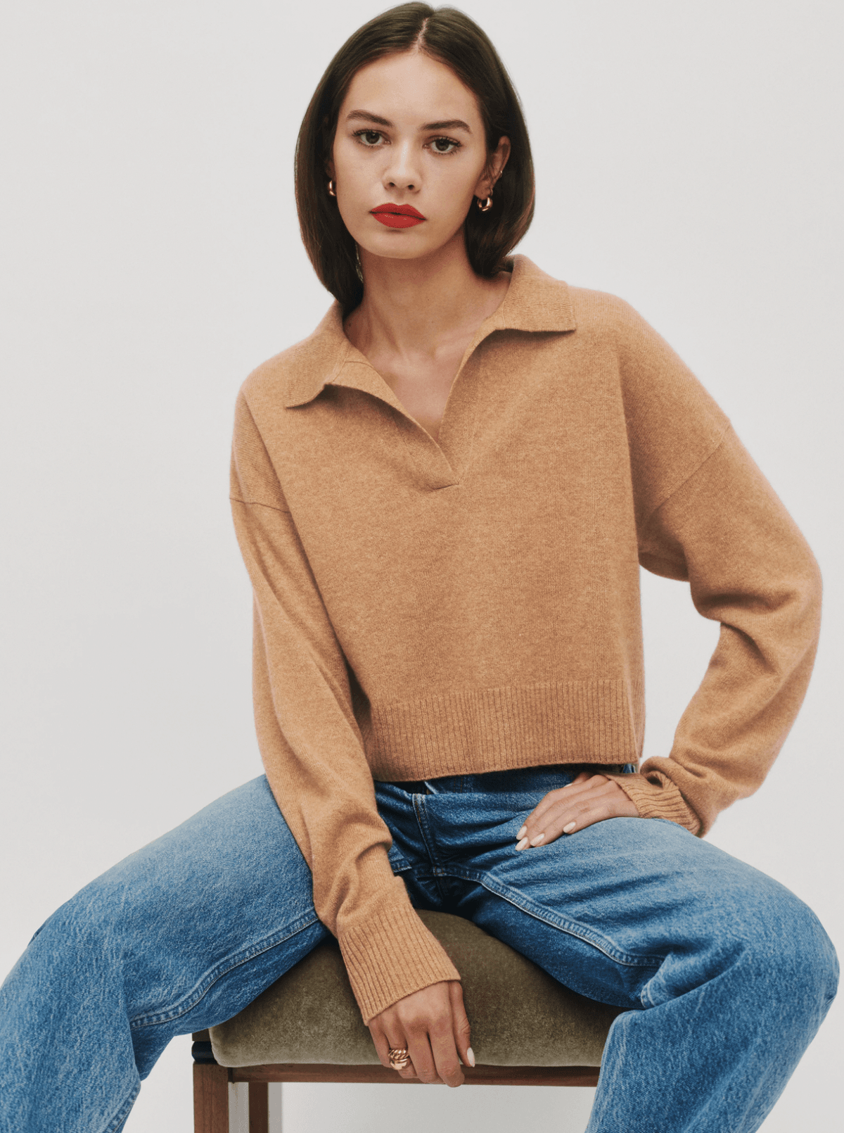 Cashmere Polo Sweater
