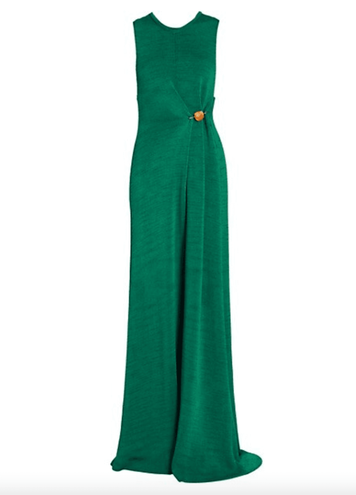 Beaded Pin-Embellished Maxi Dress