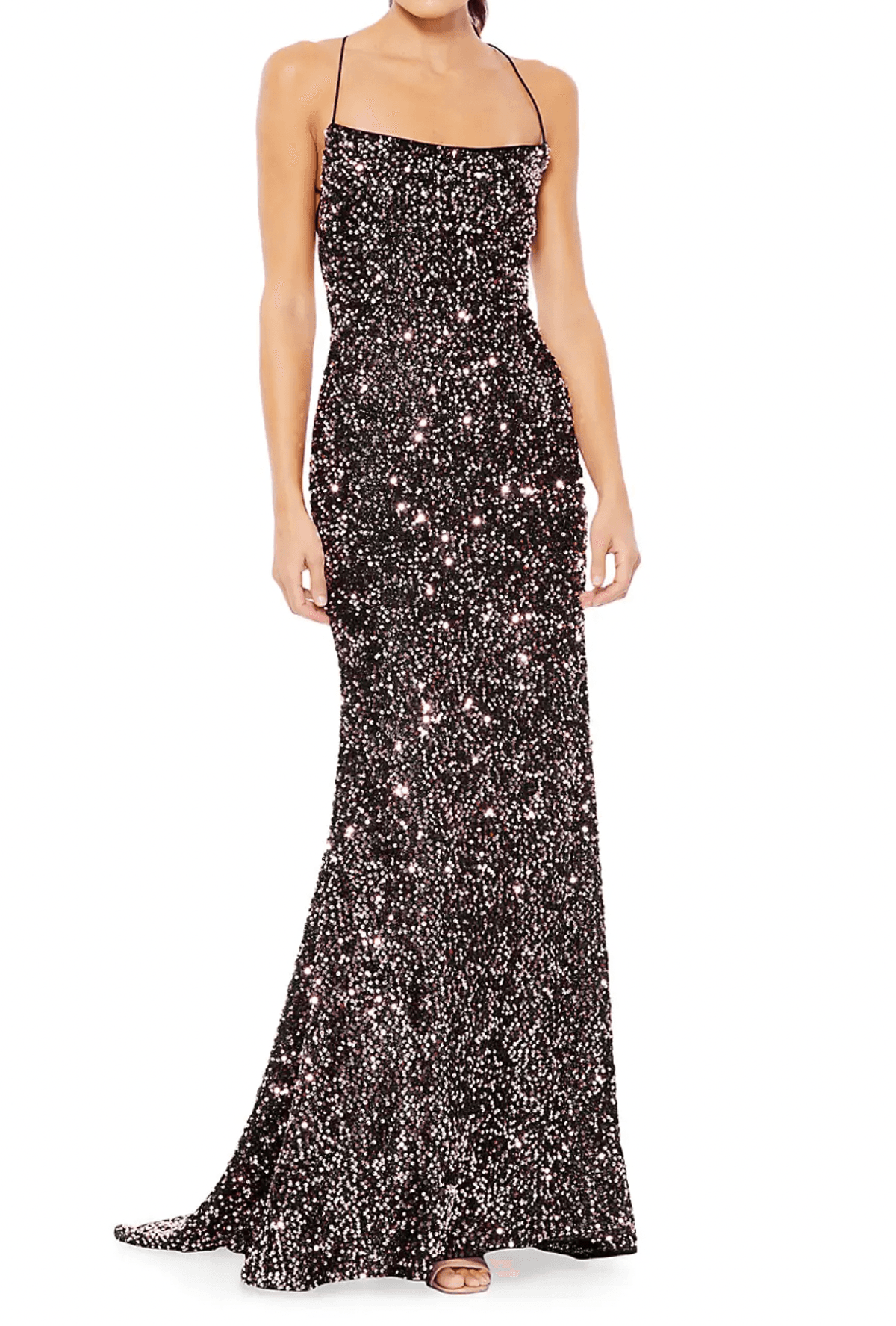 Ieena Sequined Sheath Gown