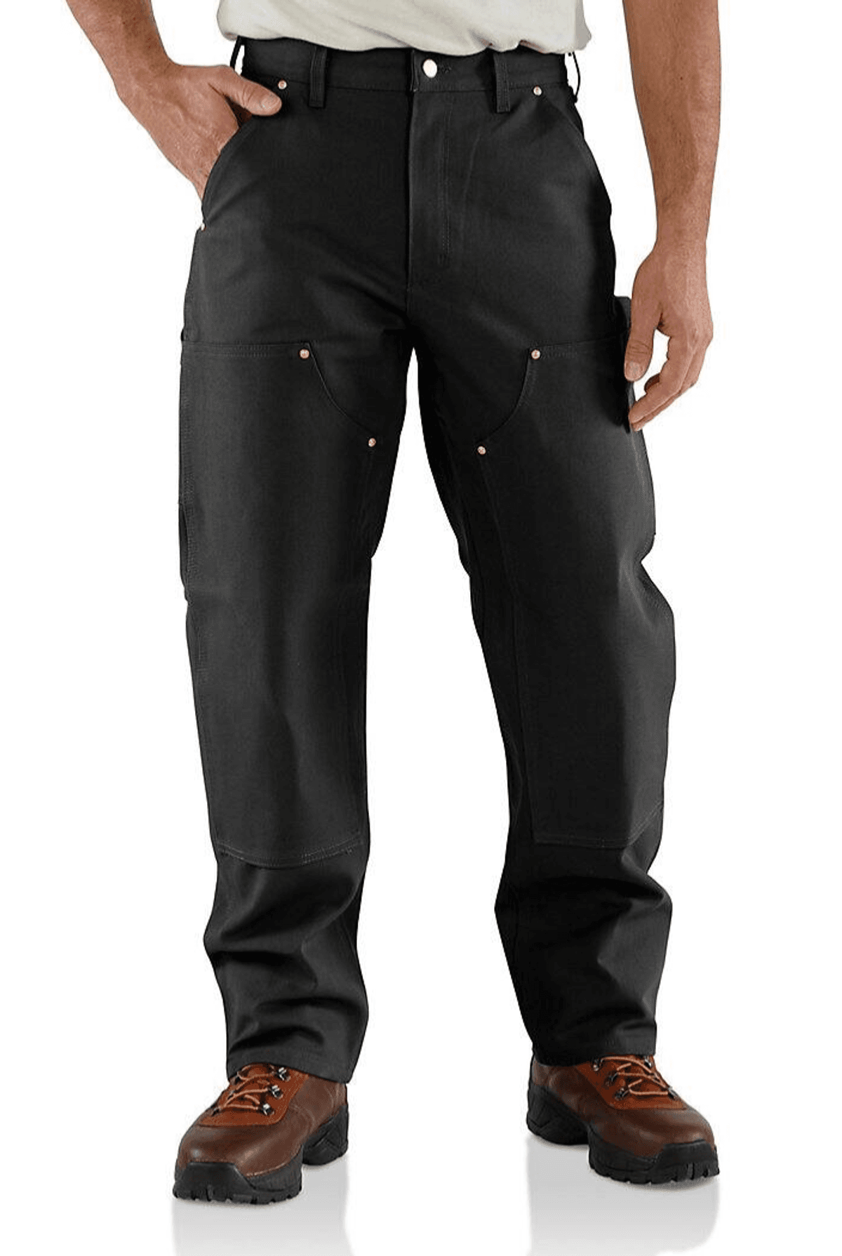 Loose Fit Firm Duck Double-Front Utility Work Pant
