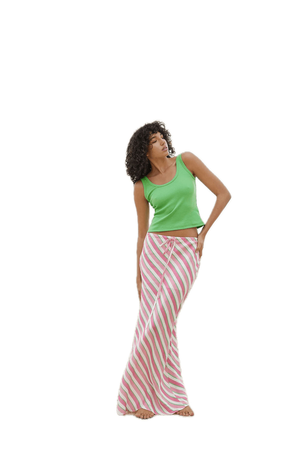 The Beah Skirt in Arisa Stripe