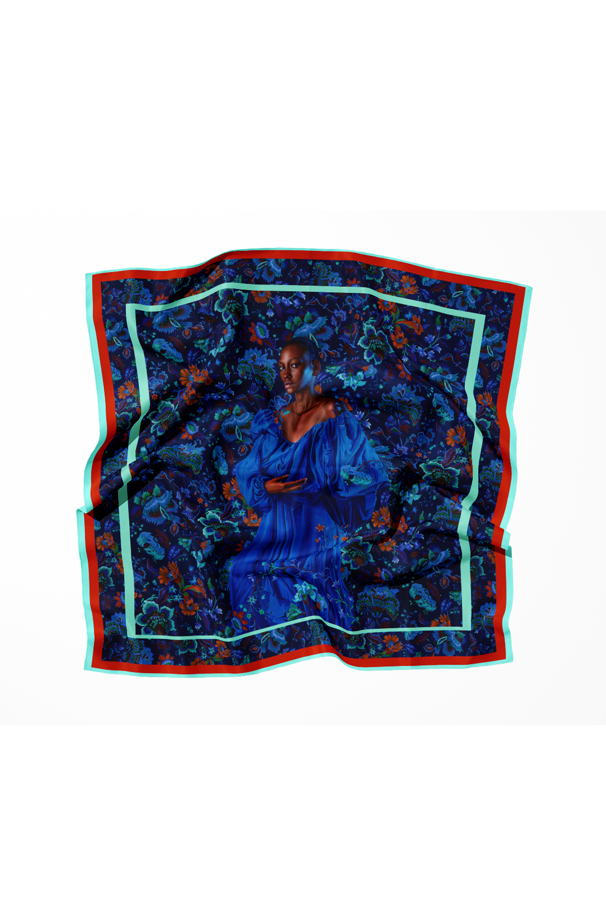 Notes on Blue Silk Scarf