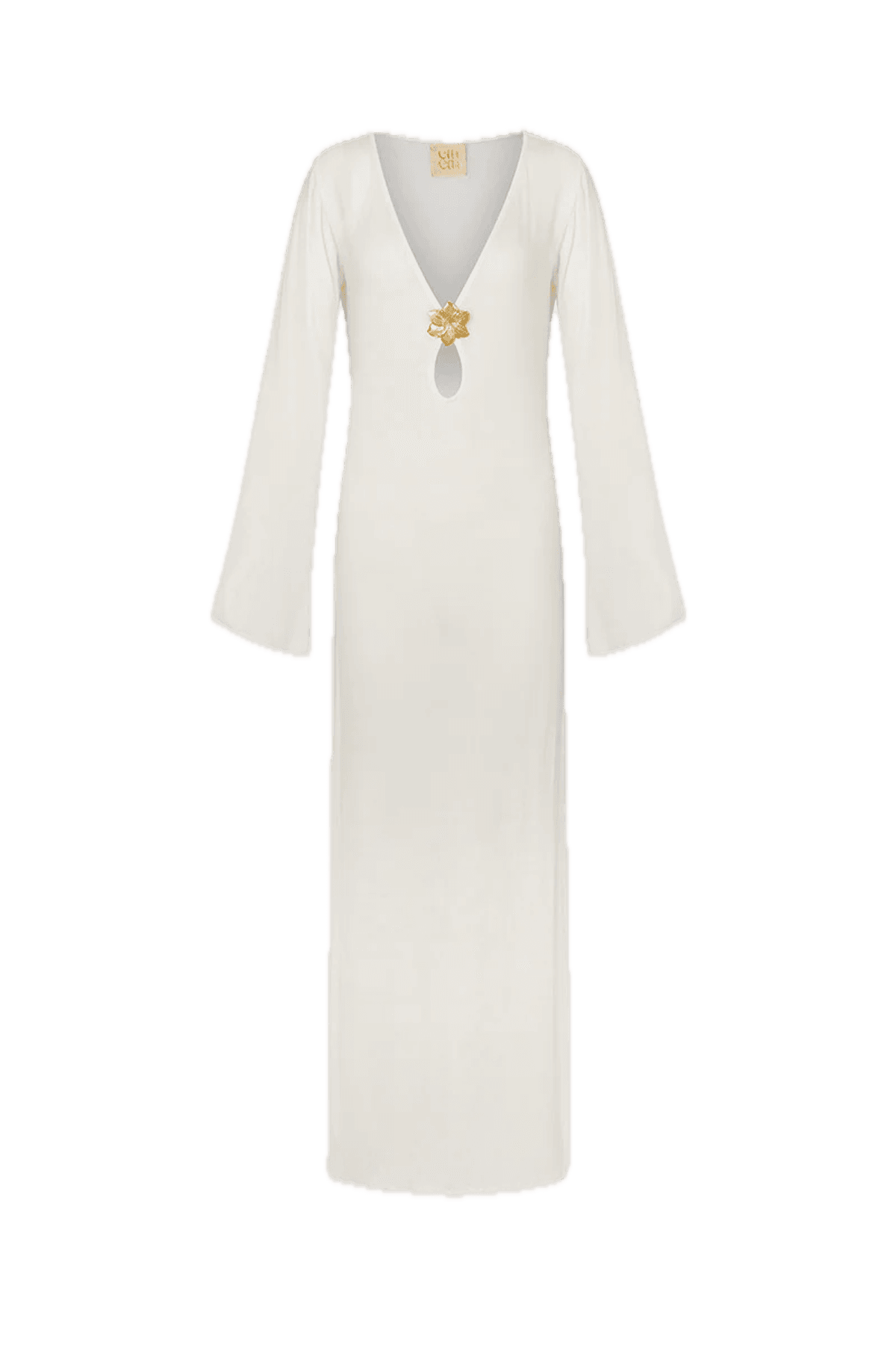 Hotline Maxi Dress in Pearl