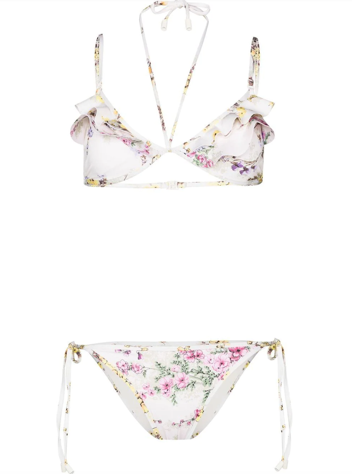 Floral-Print Ruffle Bikini - Coveteur: Inside Closets, Fashion, Beauty ...
