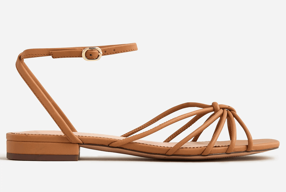 Hazel Strappy Sandals in Leather