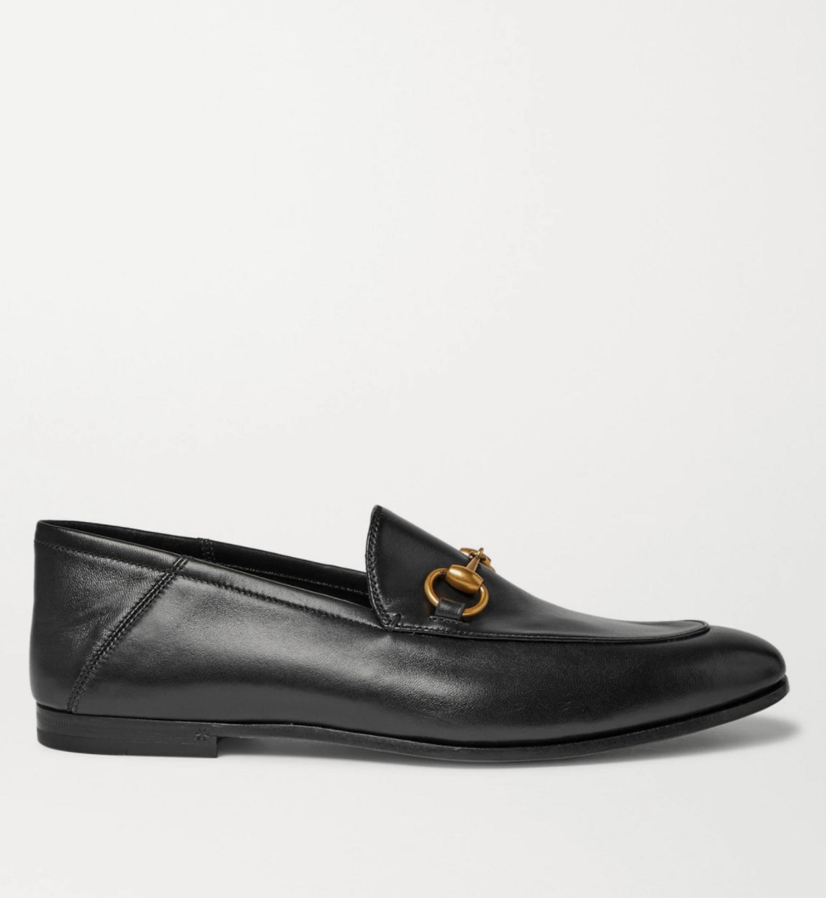 Brixton Horsebit Collapsible-Heel Leather Loafers
