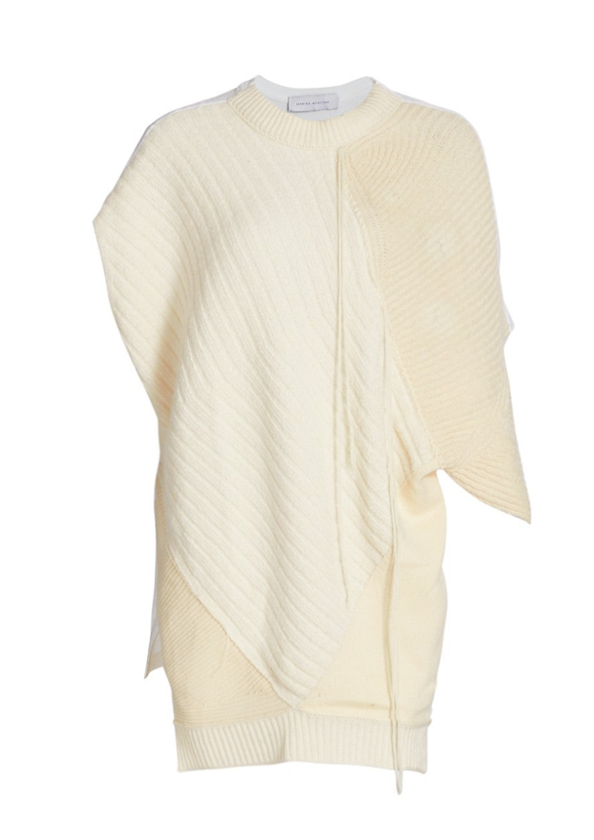 Cashmere & Silk Patchwork Pullover Top