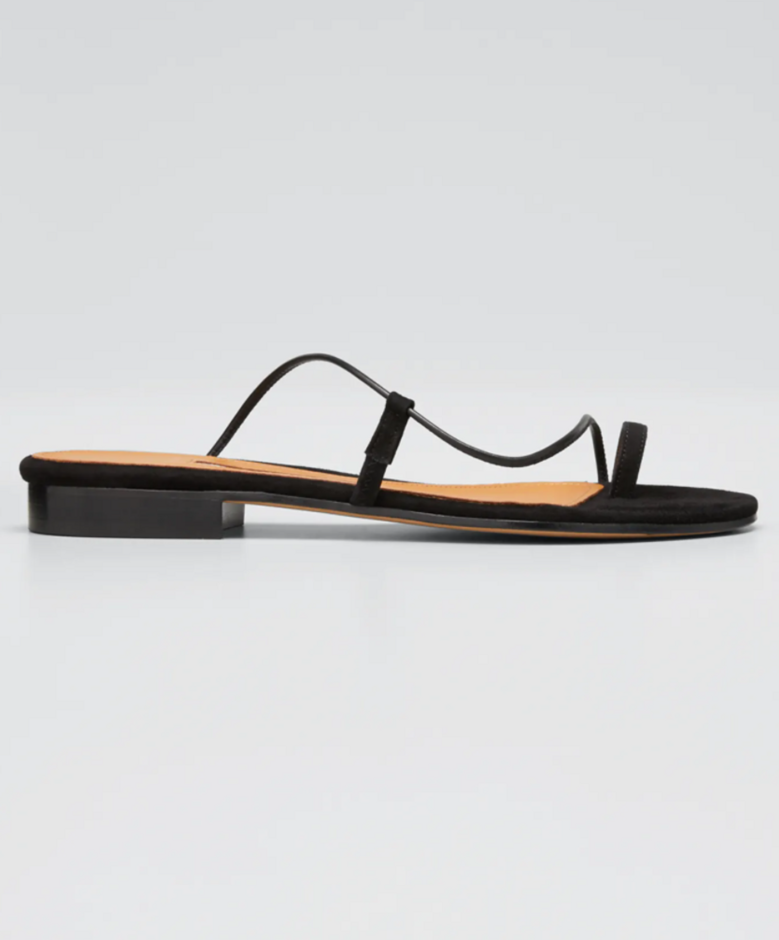 Susan Toe Ring Leather Slide Sandals