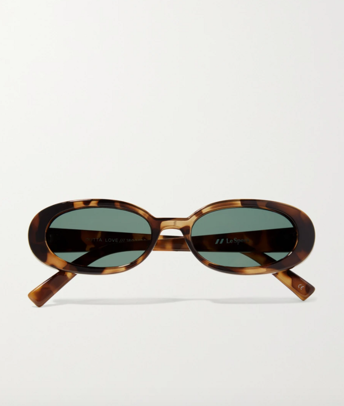 Outta Love Oval Frame Tortoiseshell Acetate Sunglasses