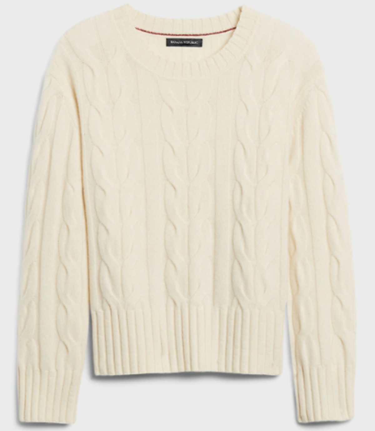 Italian Merino Cable-Knit Sweater