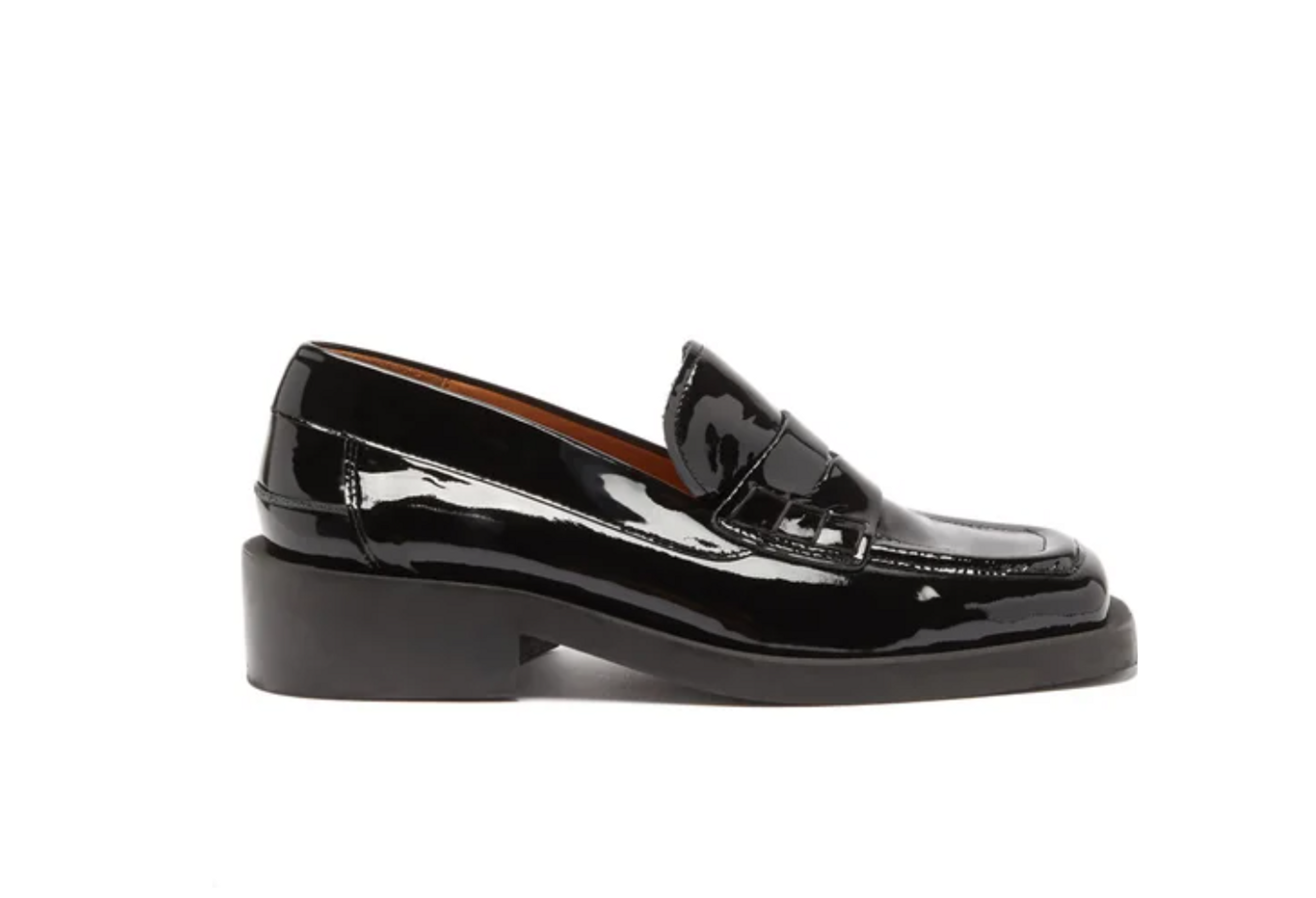 Patent-Leather Penny Loafers