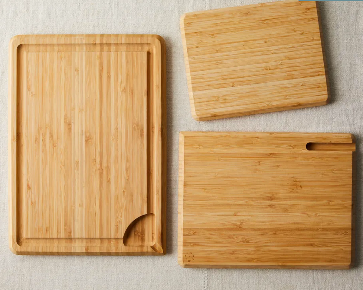 3 Piece Bamboo Double Sided Cutting Board