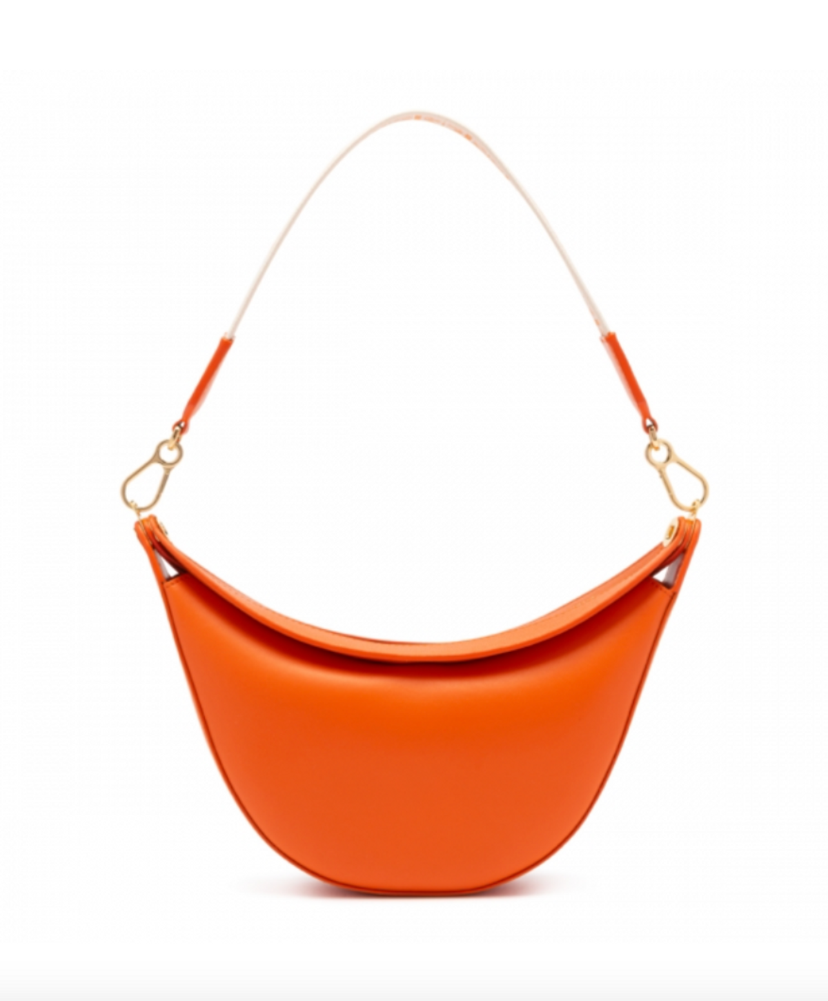 Orange Leather Luna Bag