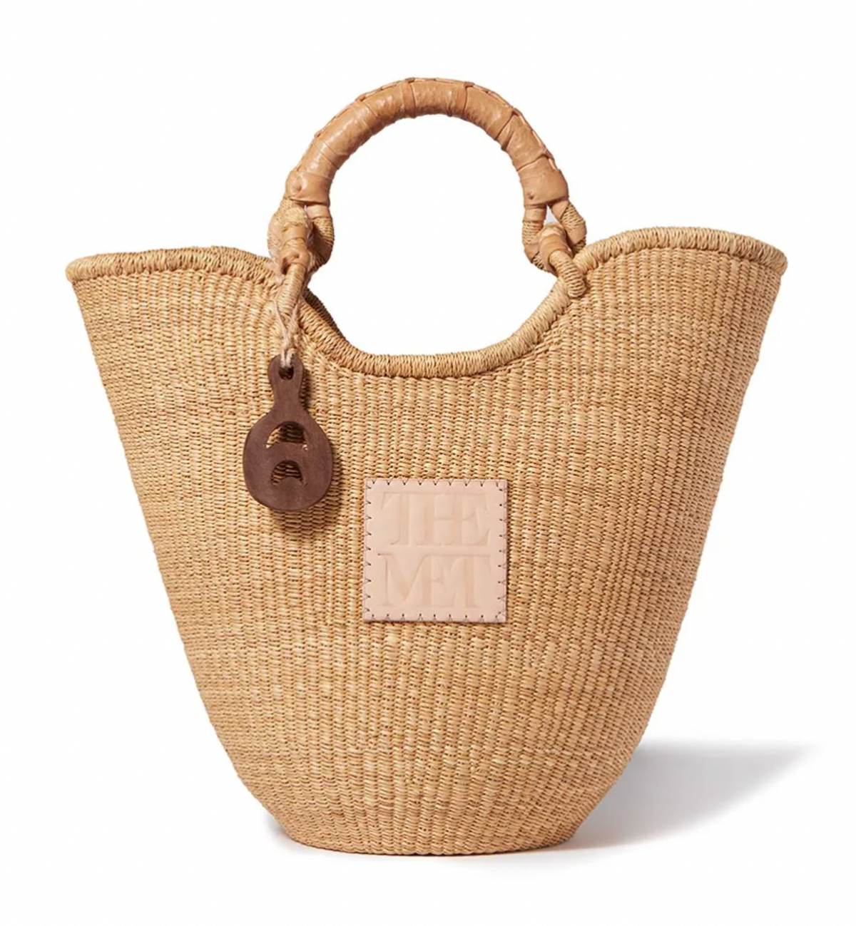 Basket-Woven Handbag