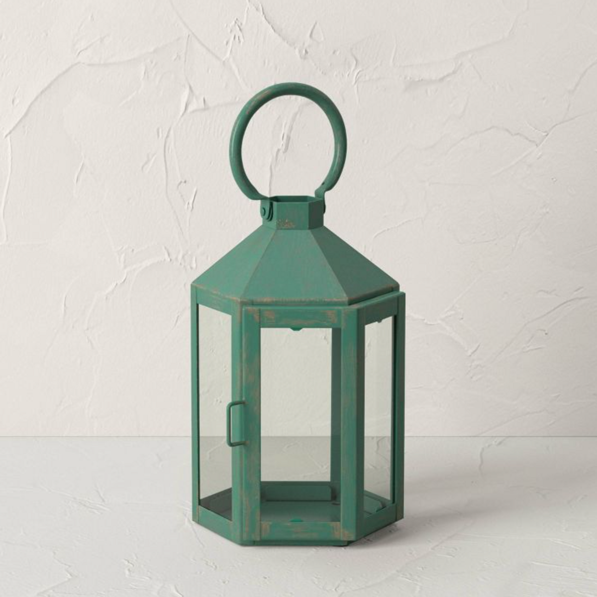 Iron/Glass Outdoor Candle Holder