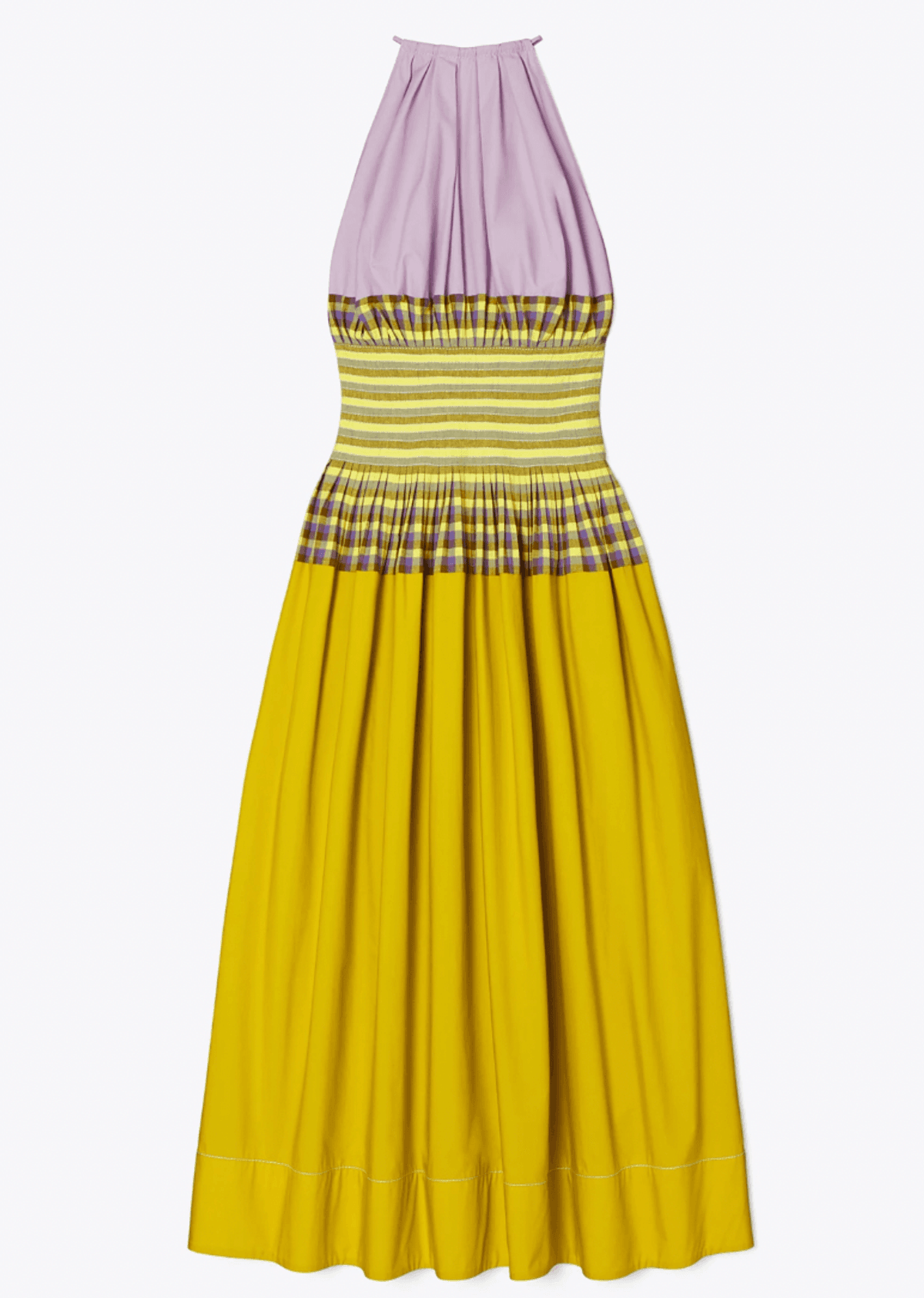 Veronica Plaid Colorblock Dress