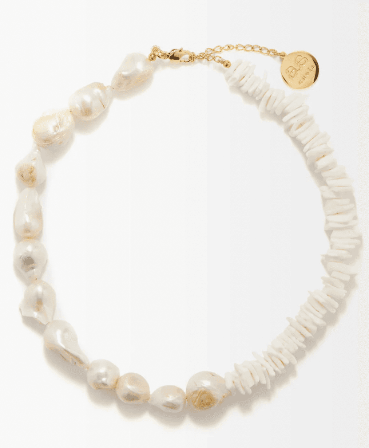 Luana Shell & Pearl 18kt Gold-Plated Necklace