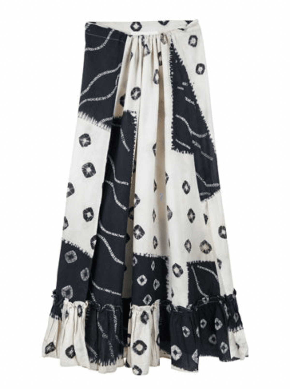 Shibori Wrap Skirt