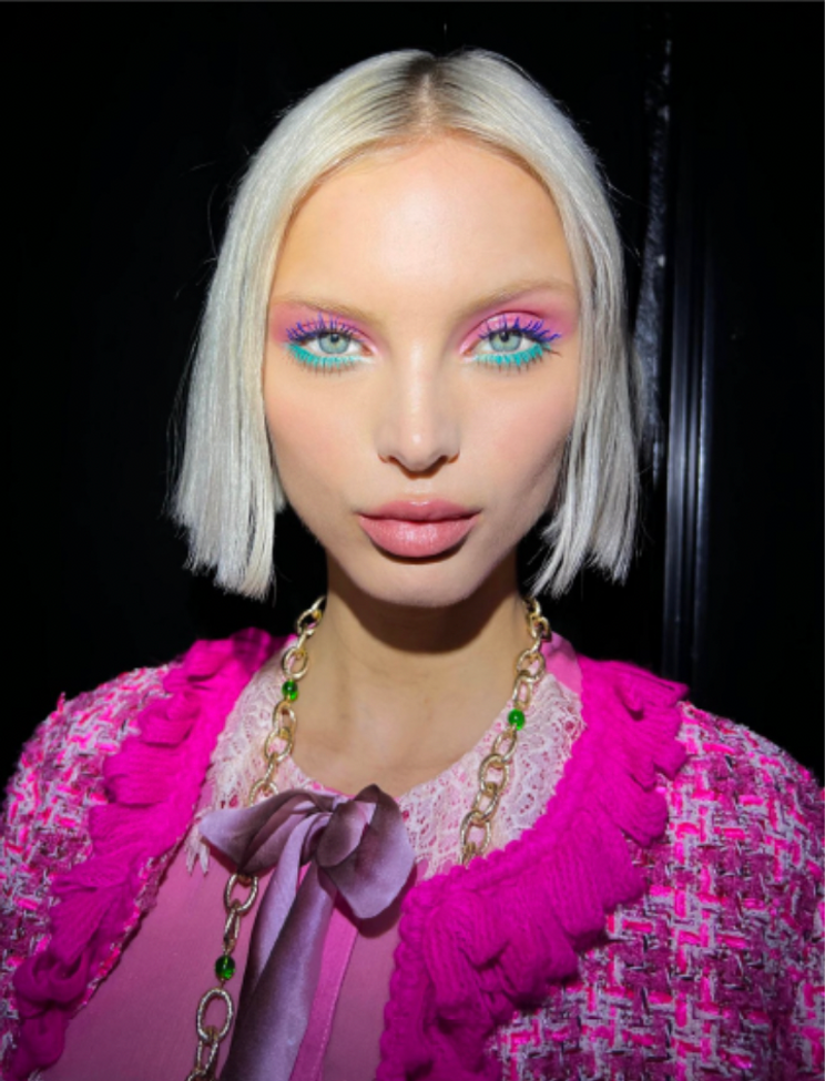 Celebrities With Colorful Eyeshadow - Bright Eye Makeup Runway Trends