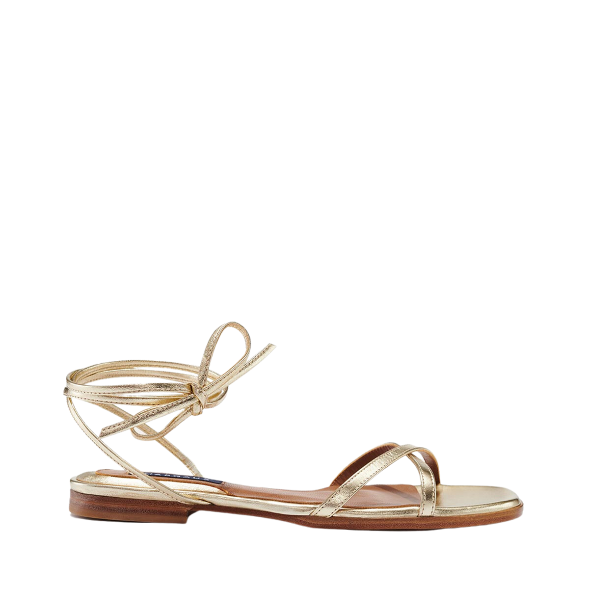 The Wrap Sandal in Champagne