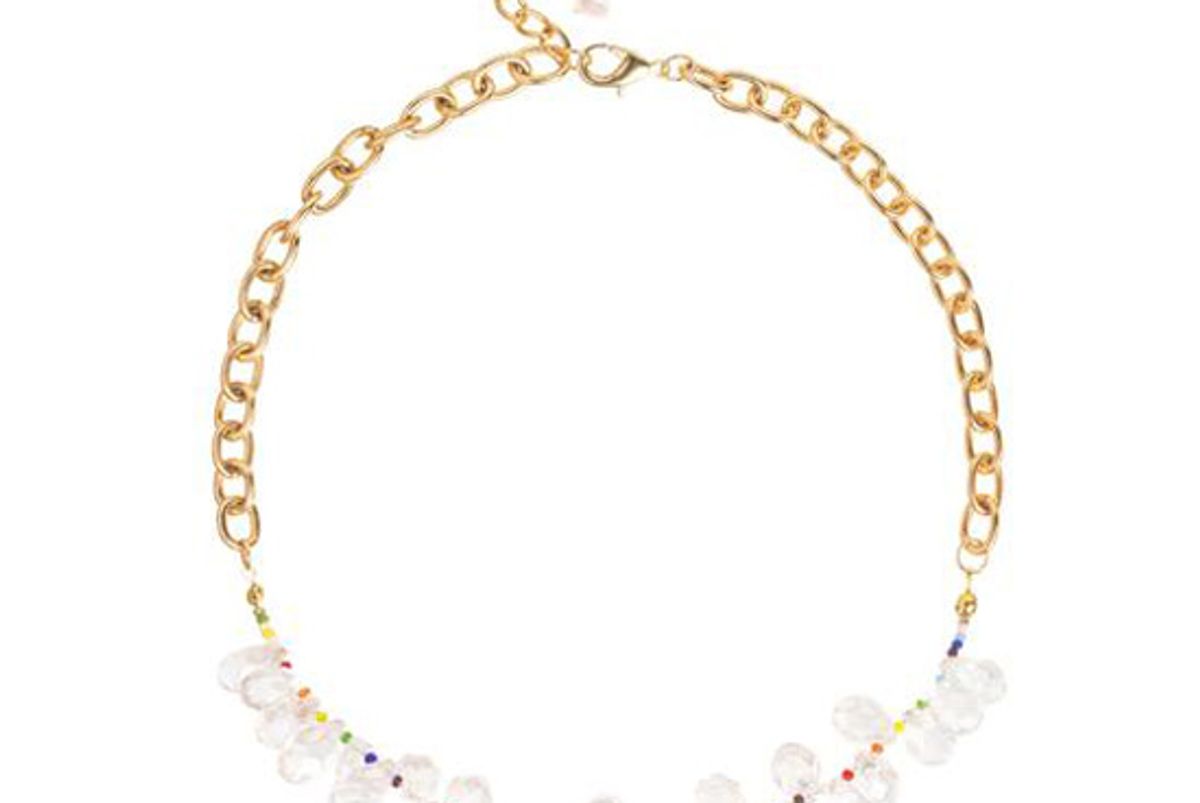 immany over the rainbow iridescent crystal necklace