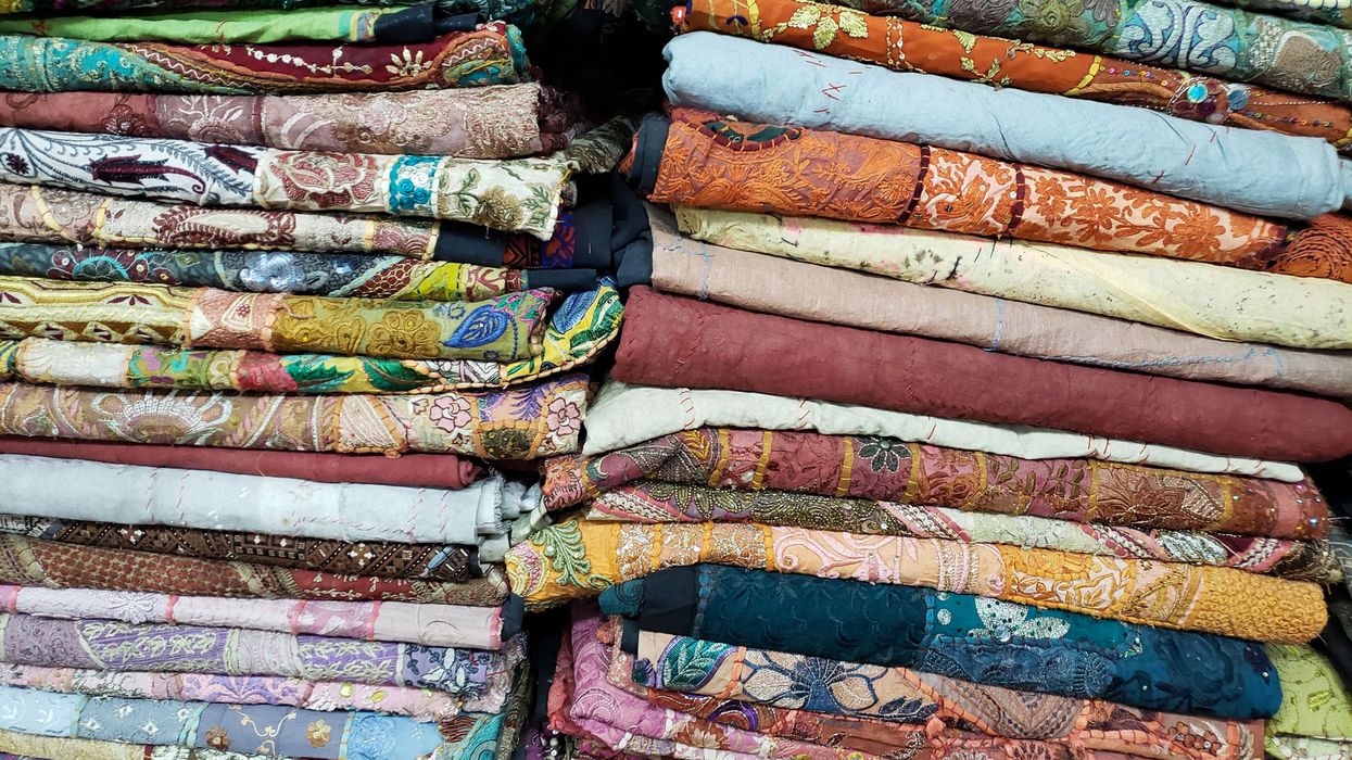 inside maharani textiles and handicrafts