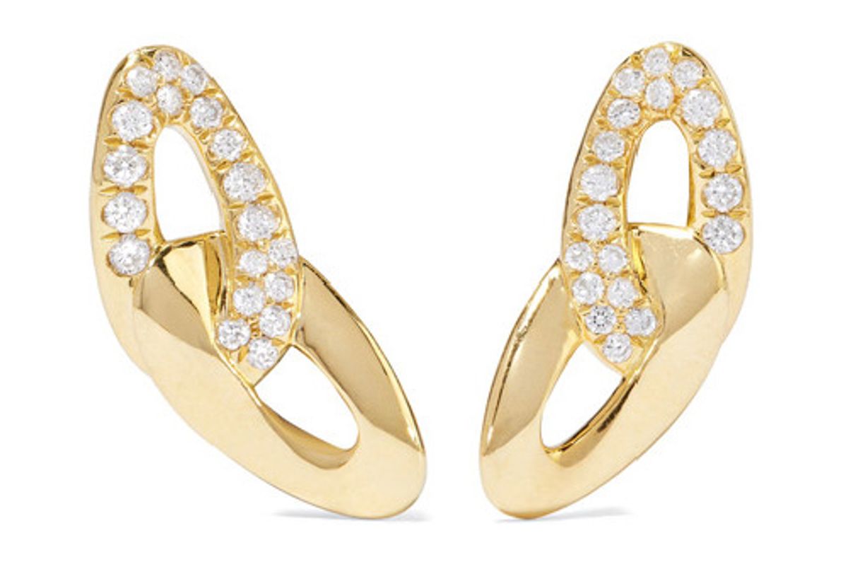 Cherish Bond 18-karat gold diamond earrings
