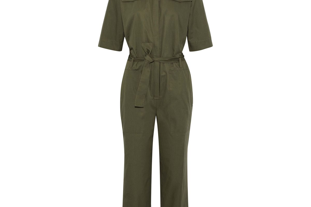 iris and ink bethan cotton twill jumpsuit