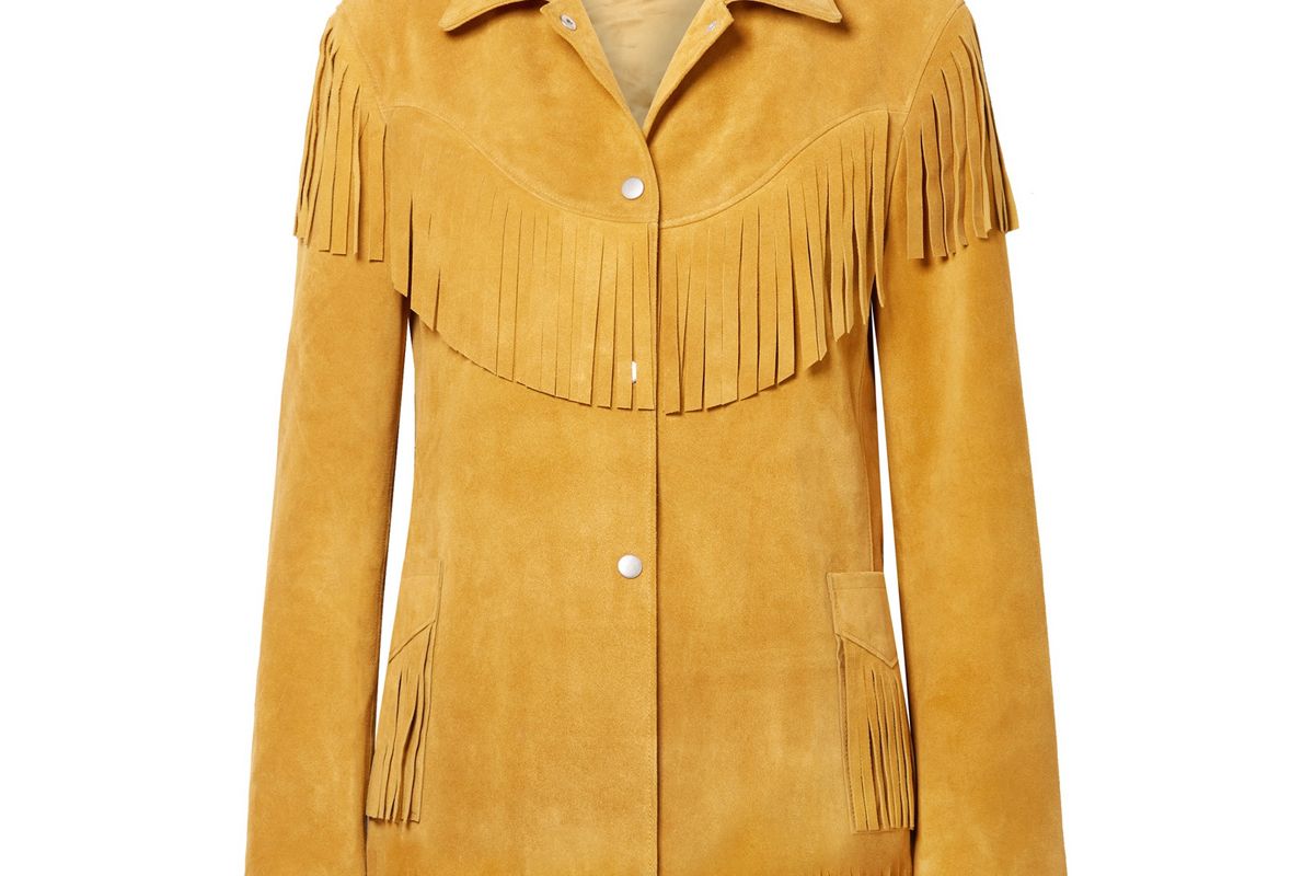 isabel marant abel fringed suede jacket