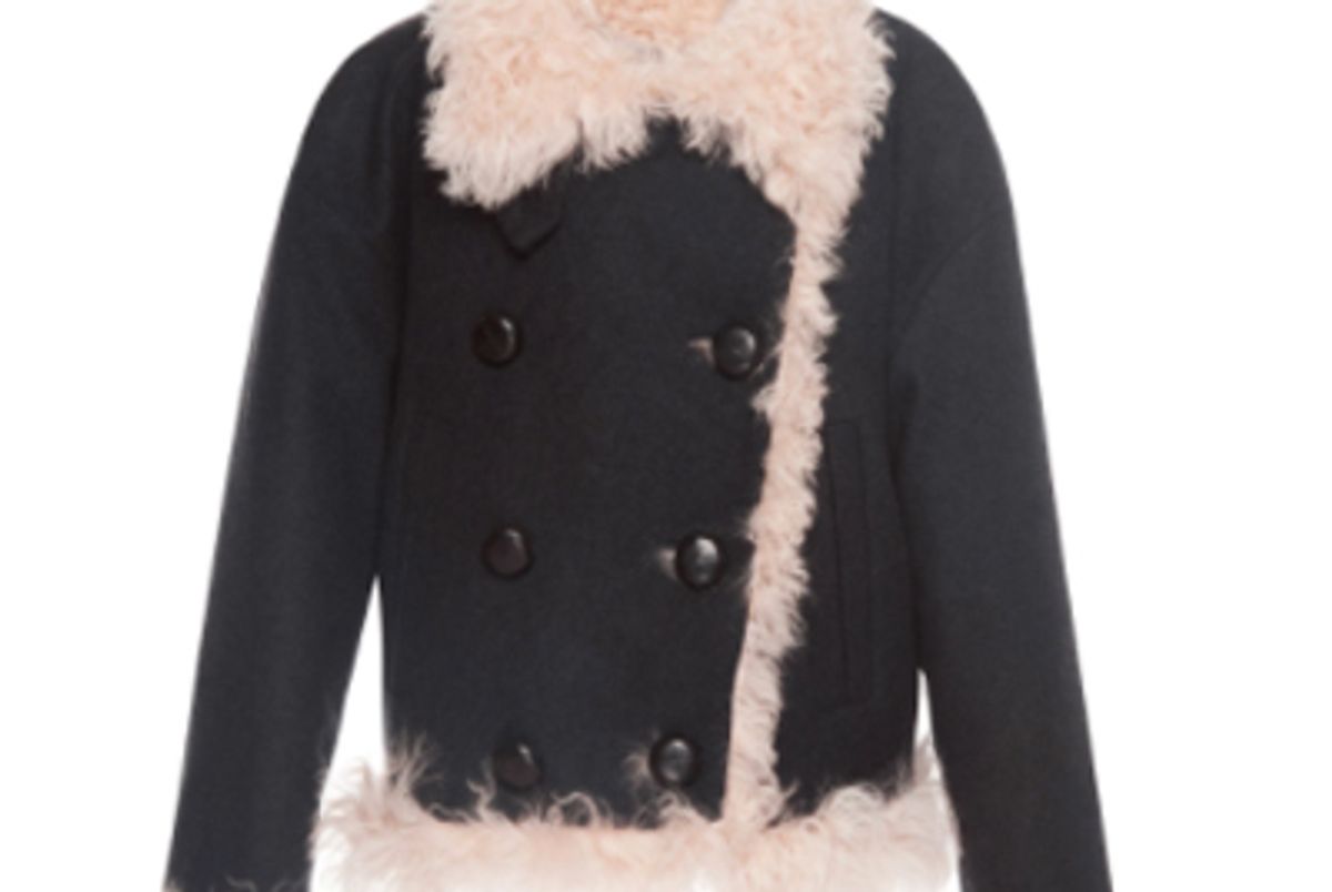 Belia Shearling Wool-Blend Coat