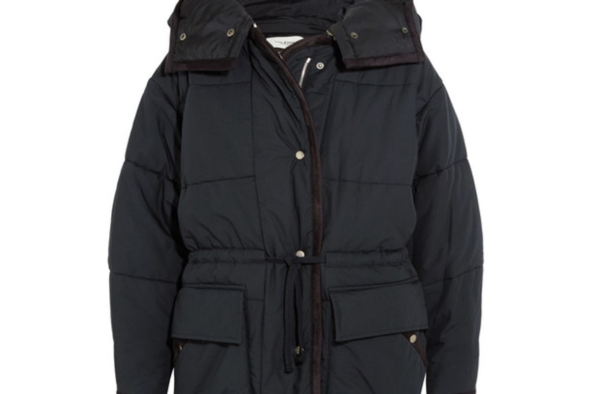 isabel marant bulle oversize hooded quilted shell jacket