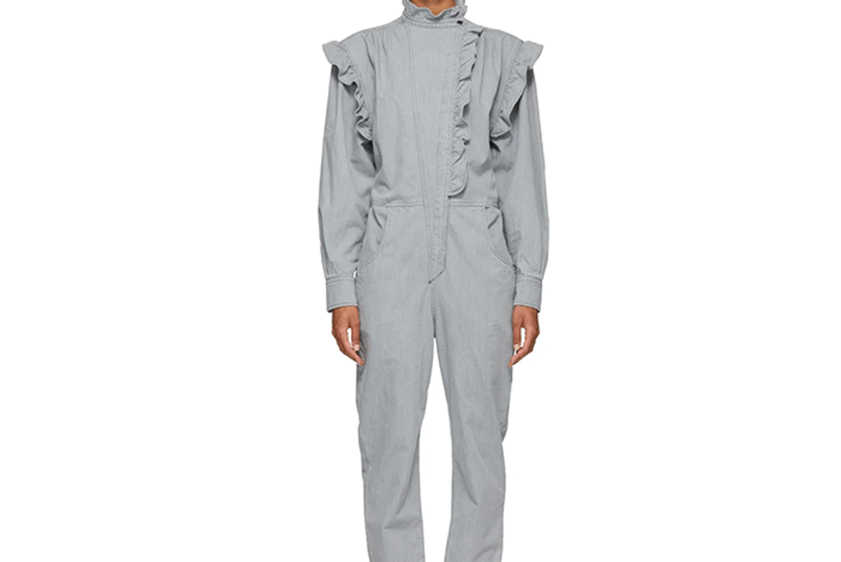 isabel marant etoile chambray gayle jumpsuit