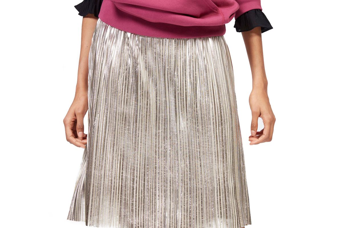 isabel marant etoile delphina metallic skirt