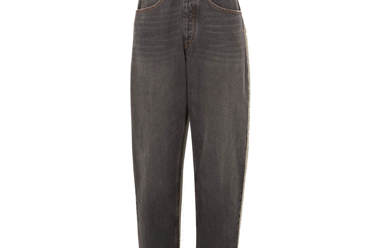 isabel marant etoile gloria belted high rise tapered jeans