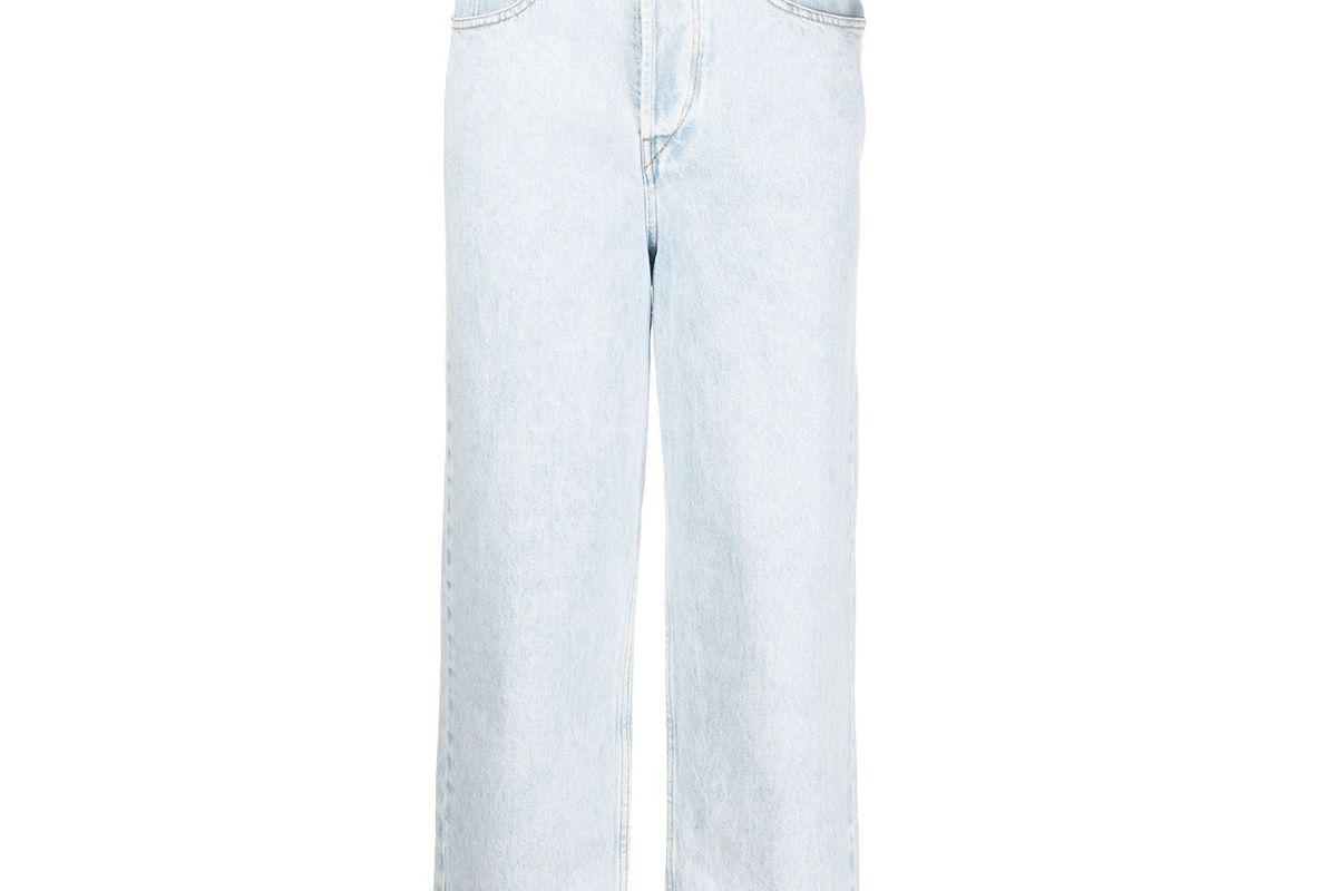 isabel marant etoile high rise cropped jeans