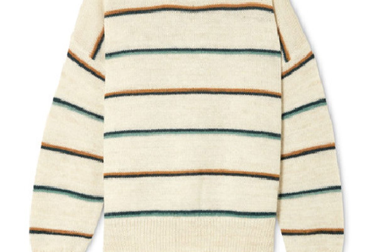 Gatlin striped alpaca-blend sweater