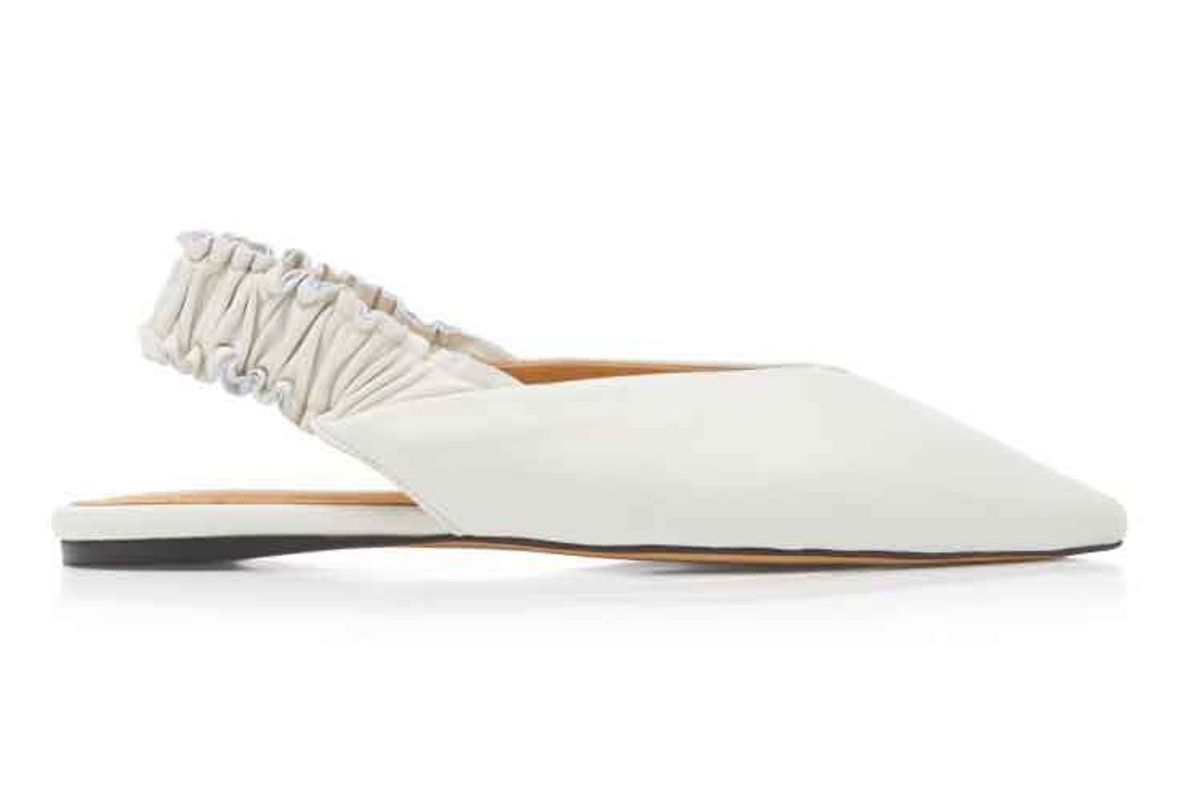 isabel marant linta slingback leather flats