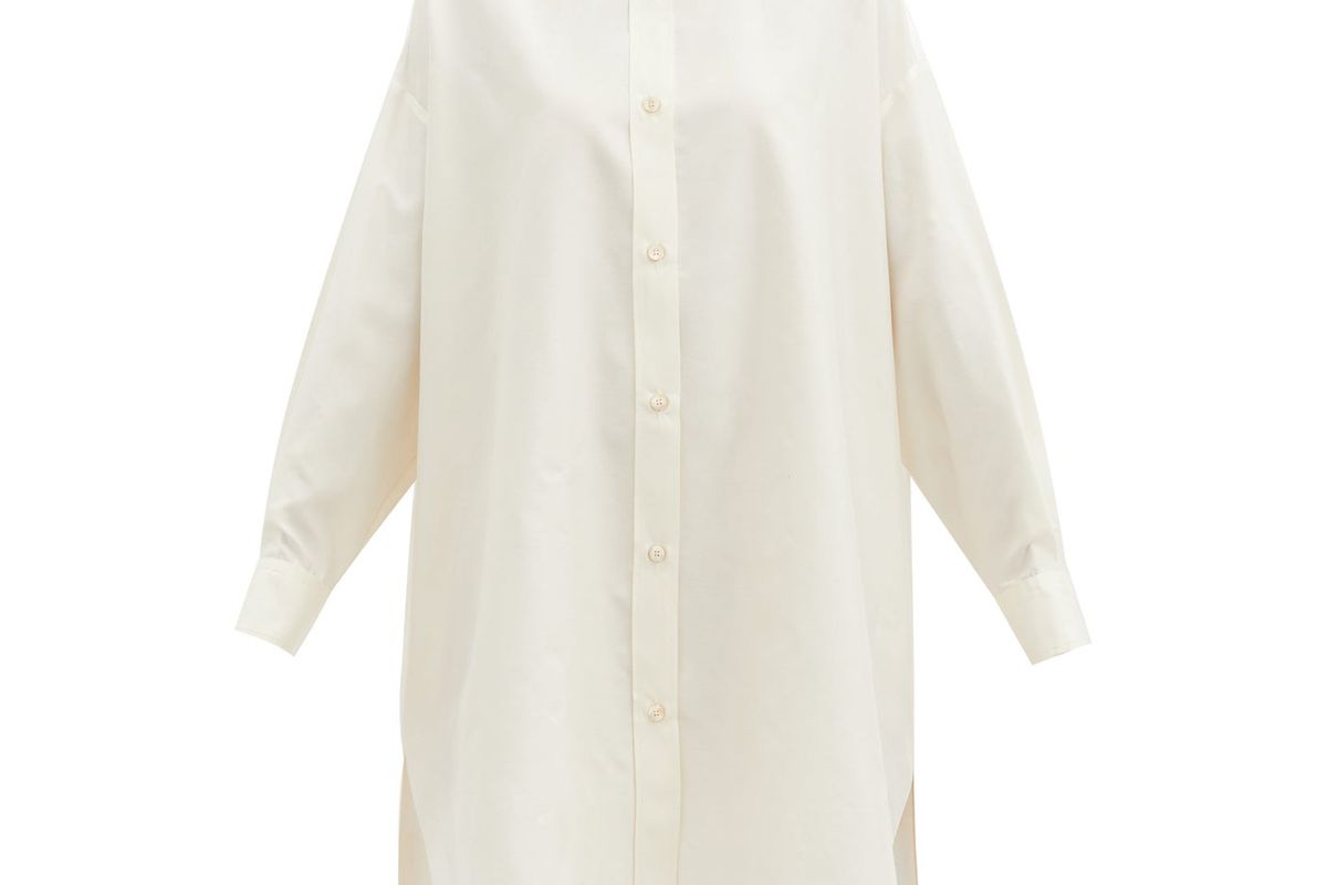 isabel marant macali silk tunic shirt