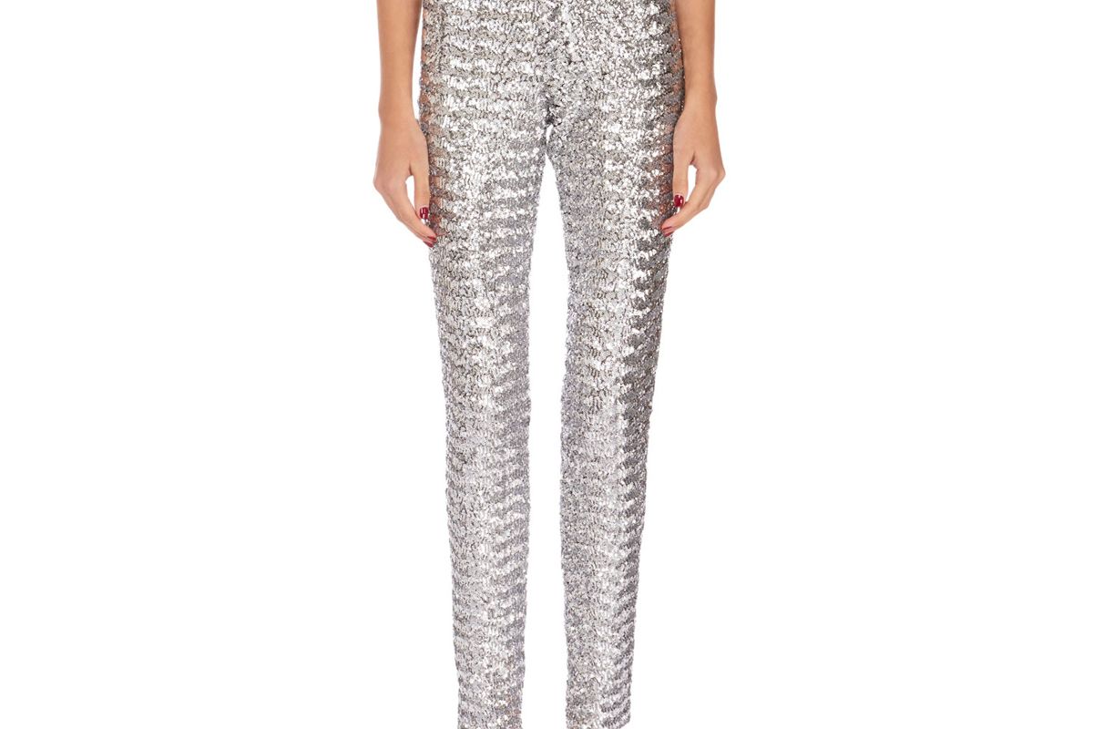 isabel marant sequined skinny leg pants