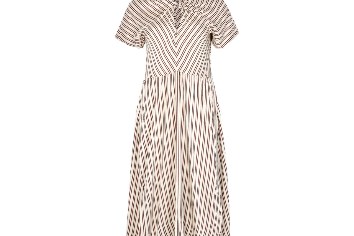 isabel marant striped midi dress