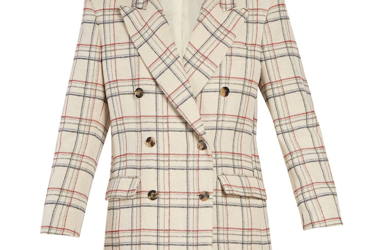 Telis Double-Breasted Checked Jacket